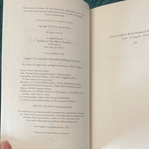 The Last House on Needless Street paperback book by Catriona Ward NWT - Picture 9 of 10